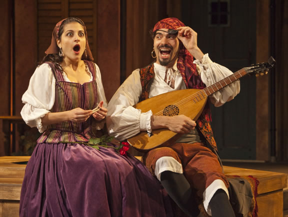 Bianca and Hortensio - The Taming of the Shrew, Shakespeare Santa Cruz